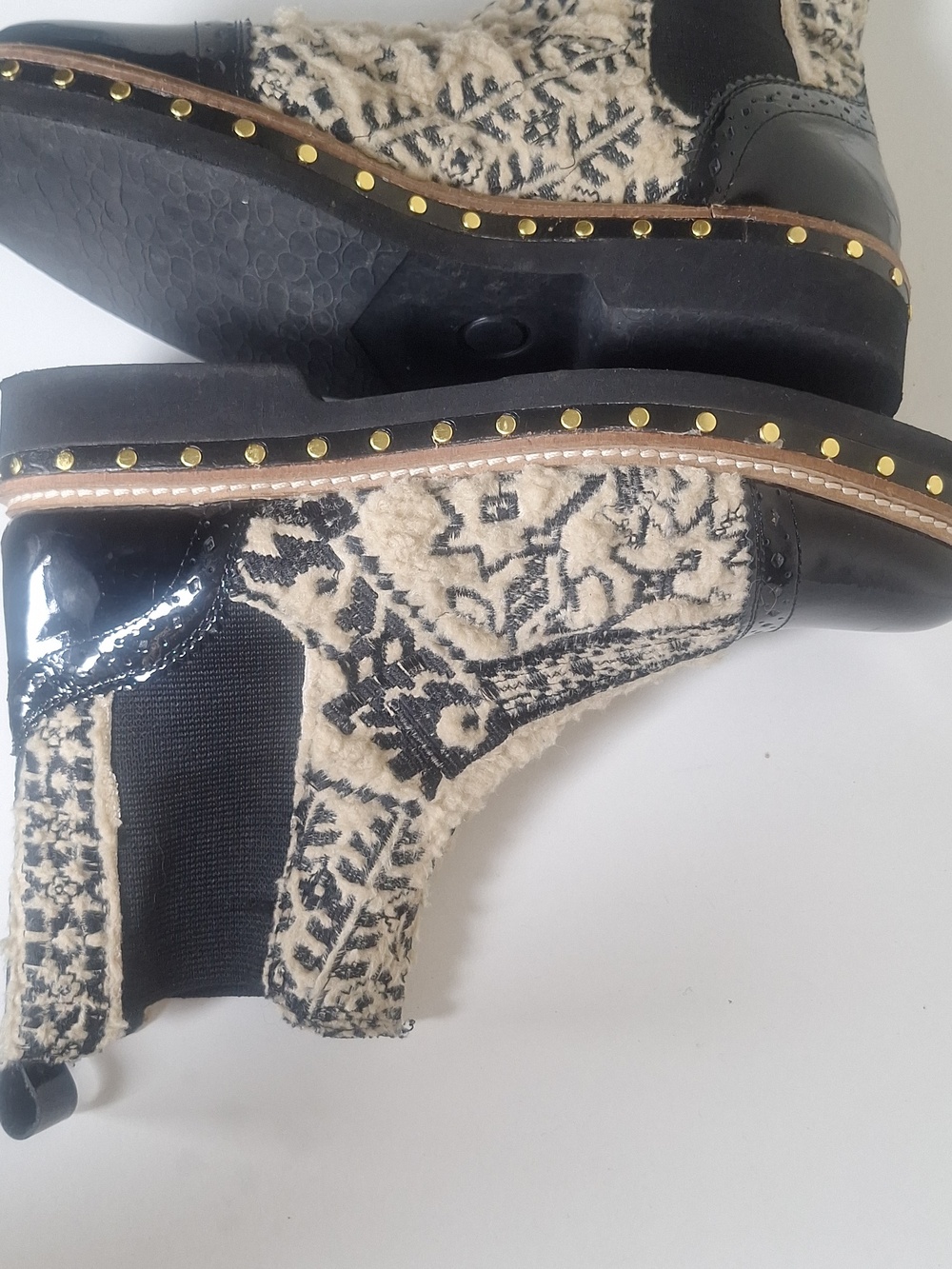 Free People Textile Atlas Chelsea Boot Size EU 38 - Picture 8 of 12